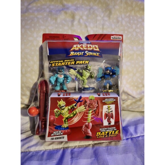 Legends of Akedo Beast Strike Starter Pack, 3 Warriors / New - Picture 1 of 6